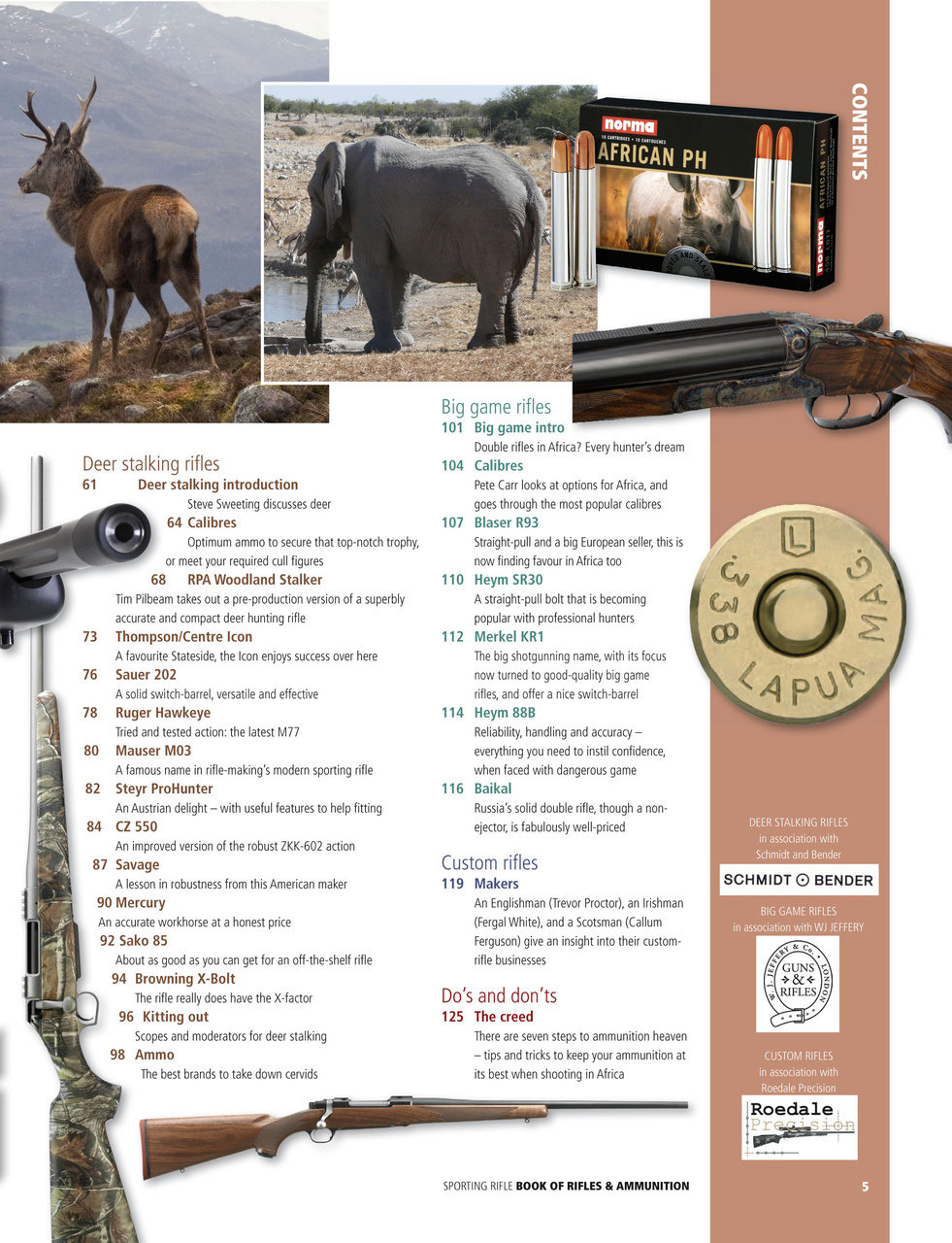 Sporting Rifle Books Preview Pages