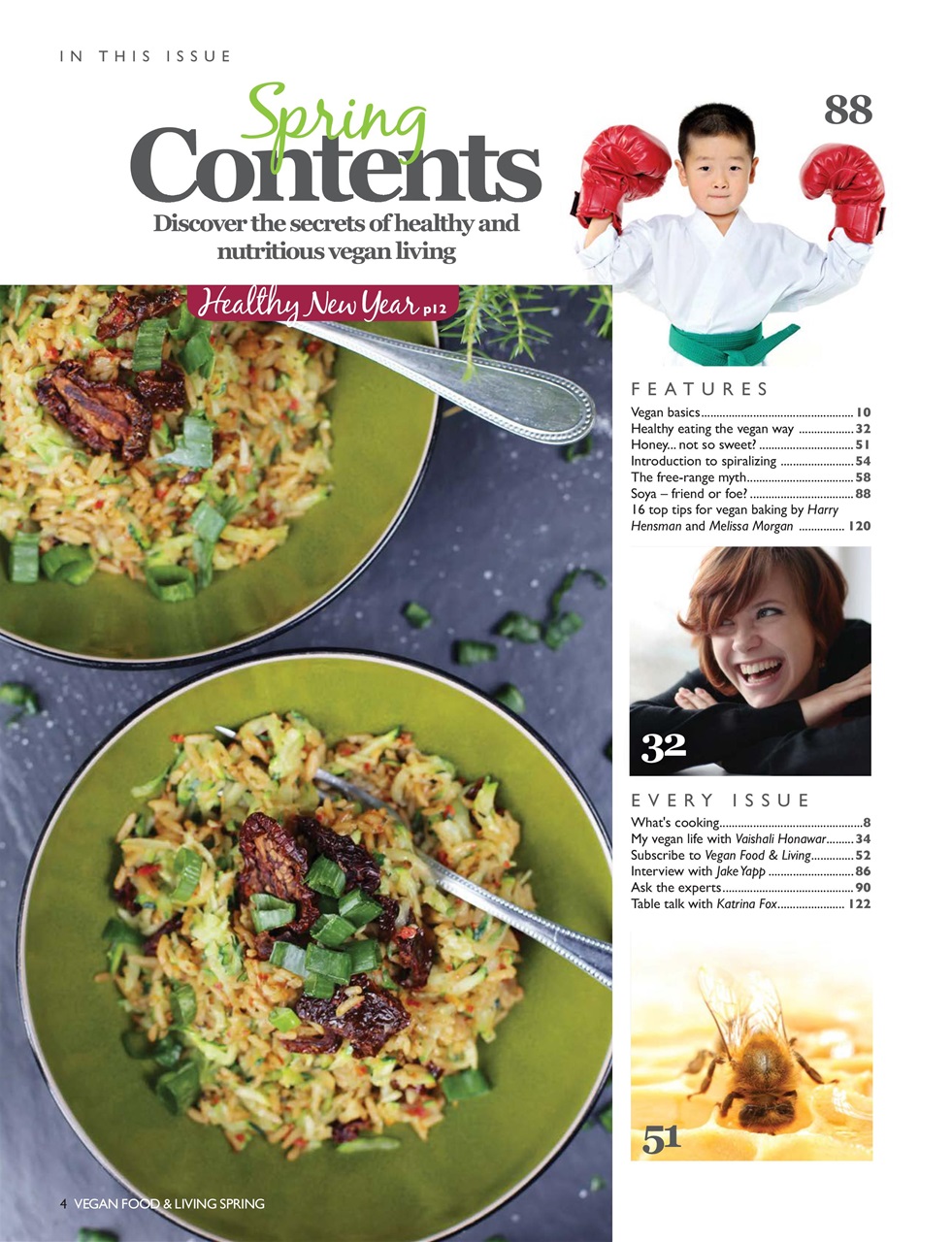 Vegan Food & Living Magazine Preview Pages