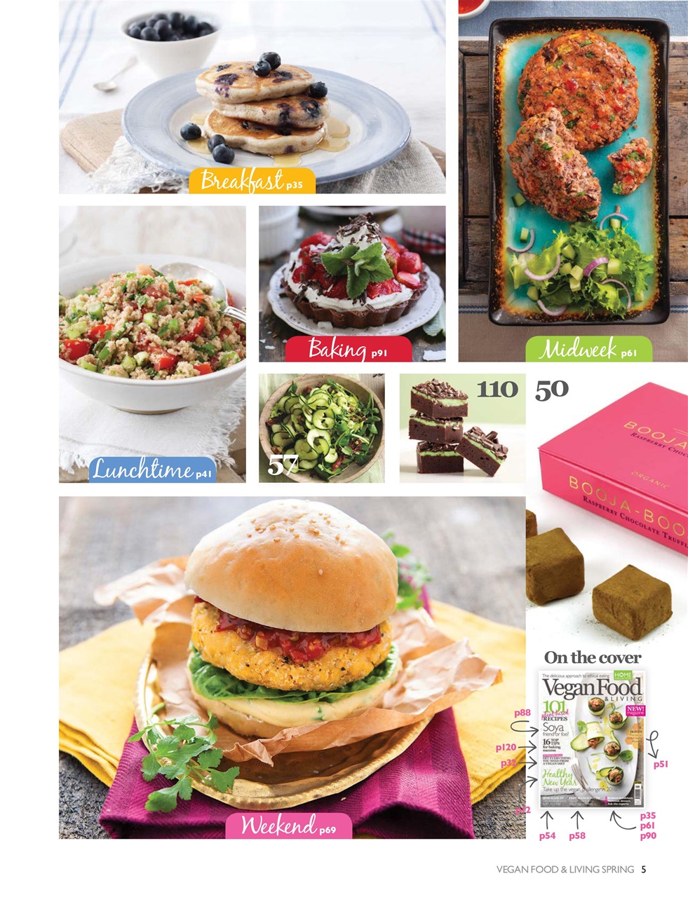 Vegan Food & Living Magazine Preview Pages
