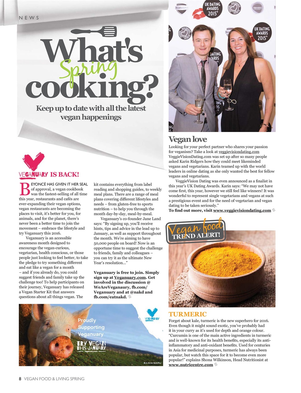 Vegan Food & Living Magazine Preview Pages