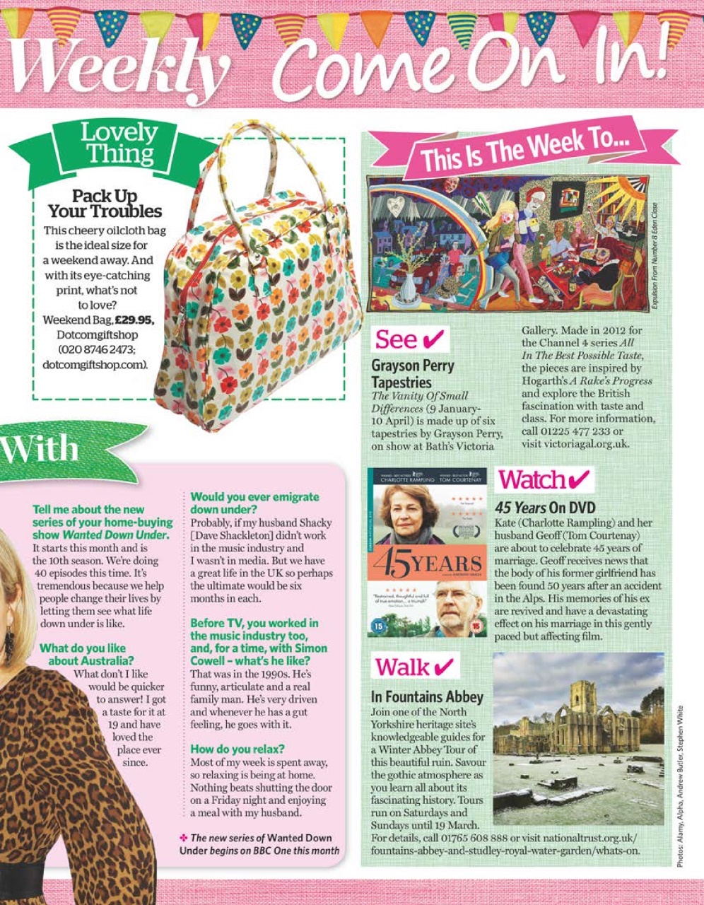 Woman's Weekly Preview Pages