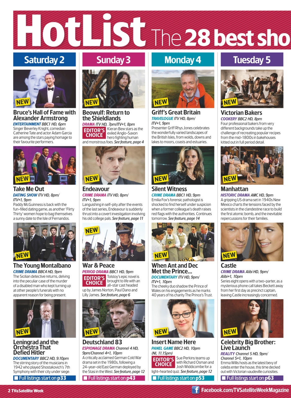 TV & Satellite Week Preview Pages