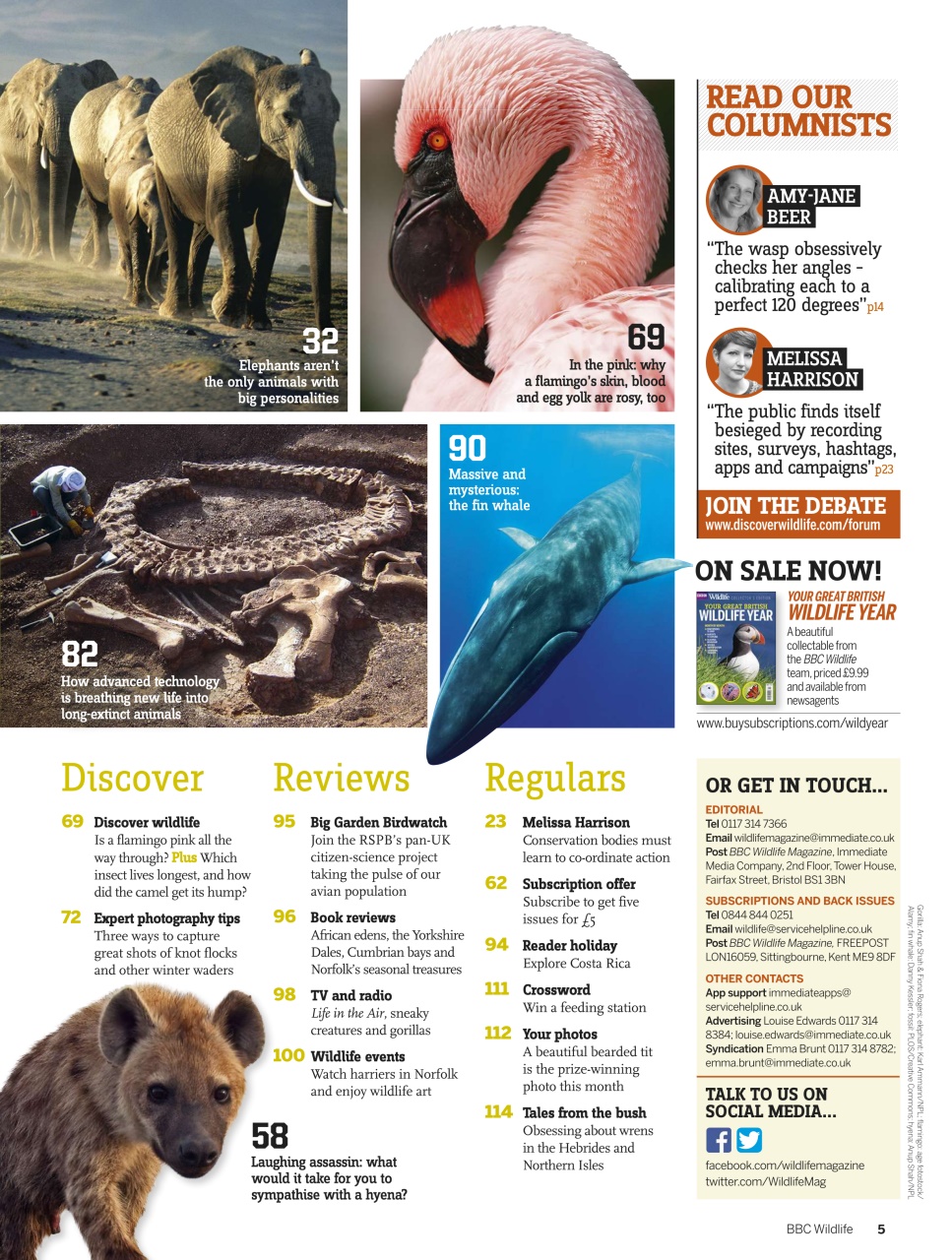 BBC Wildlife Magazine Preview Pages