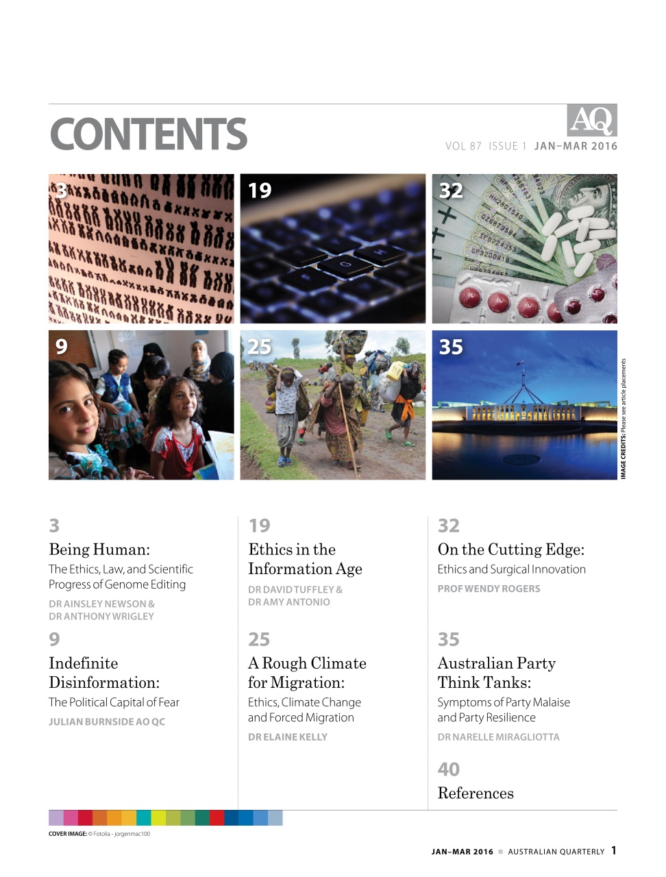 AQ: Australian Quarterly Preview Pages
