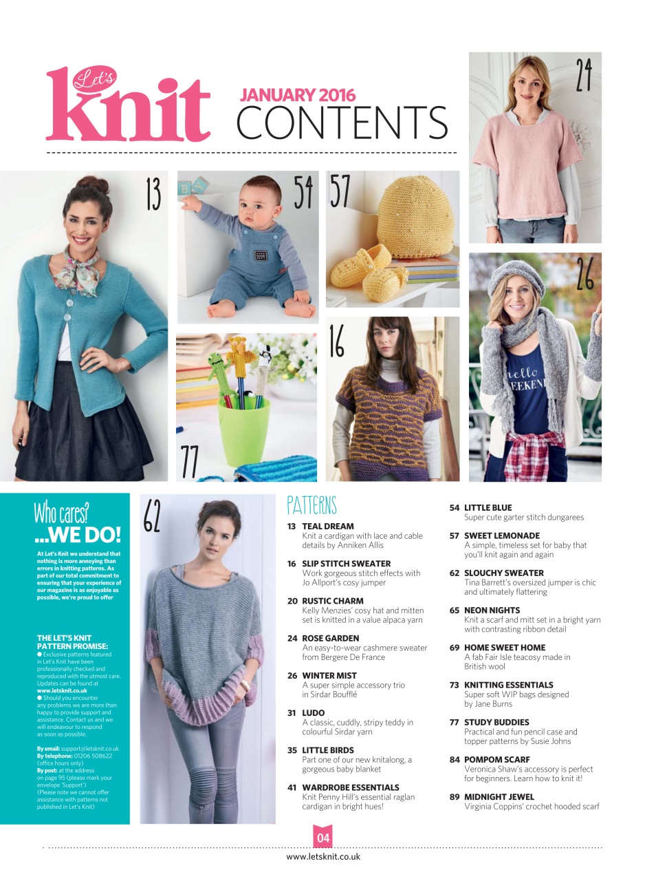 Let's Knit Preview Pages