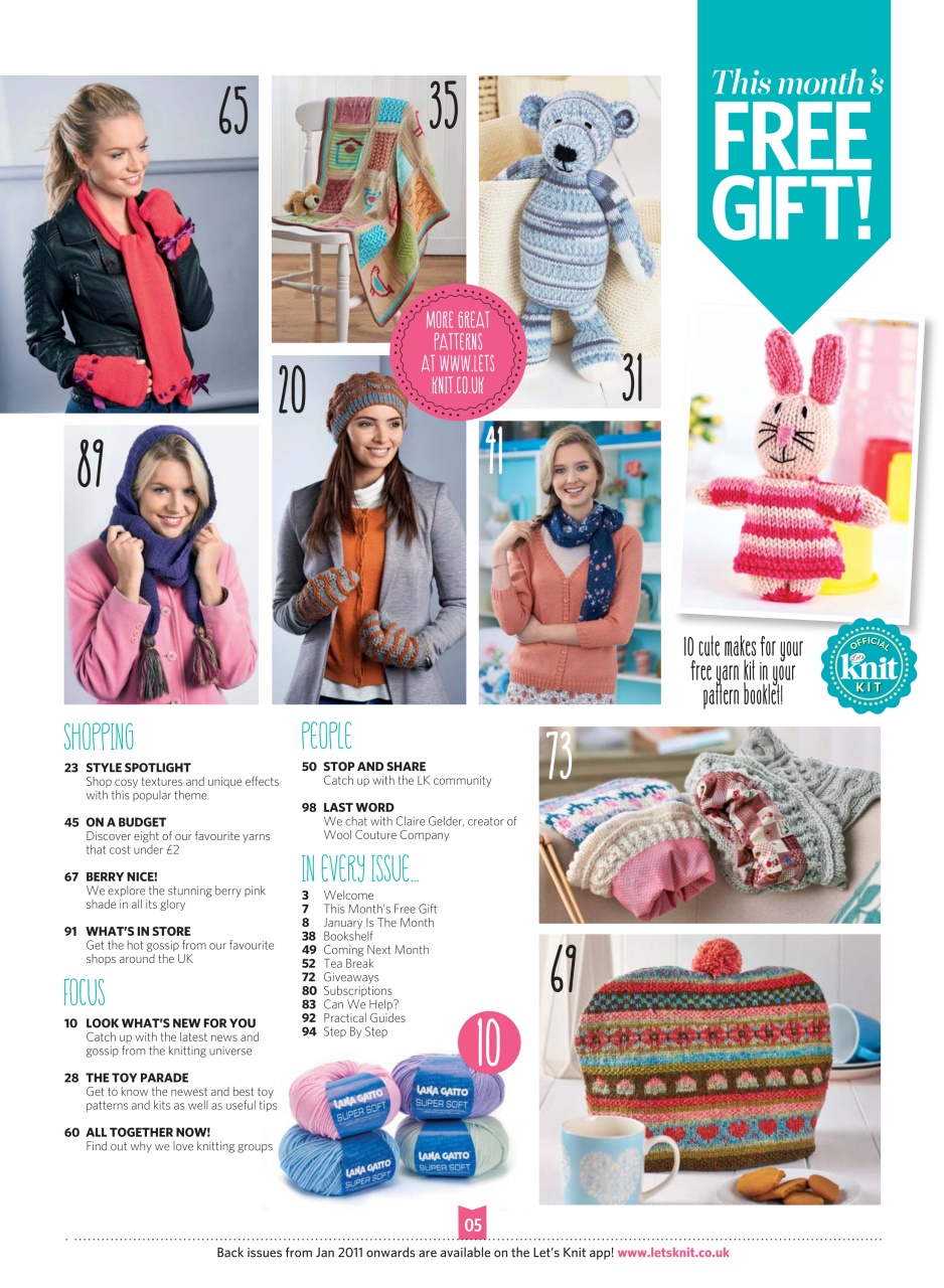 Let's Knit Preview Pages