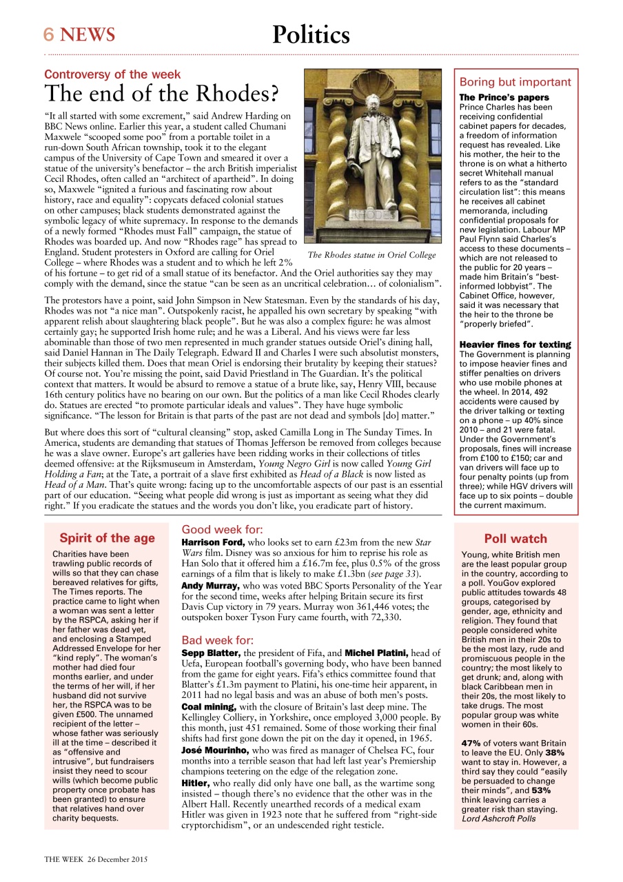 The Week Preview Pages