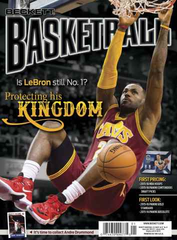 Beckett Basketball Magazine issue January 2016