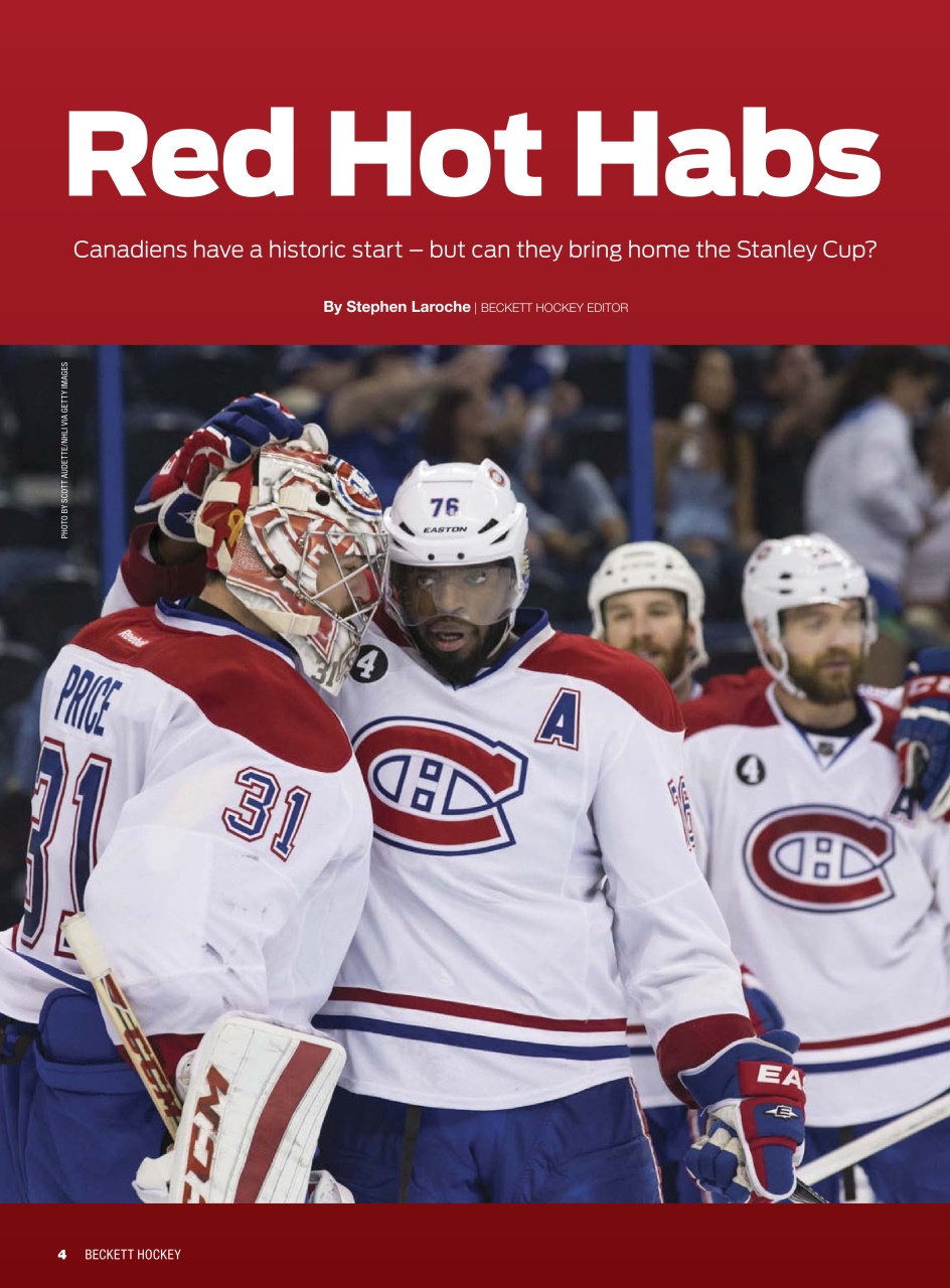 Beckett Hockey Magazine Preview Pages
