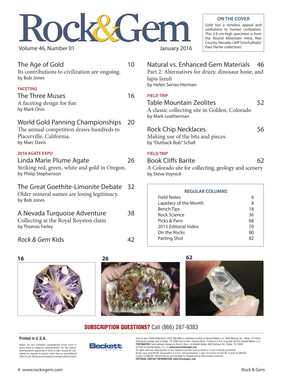 Rock&Gem Magazine Preview Pages