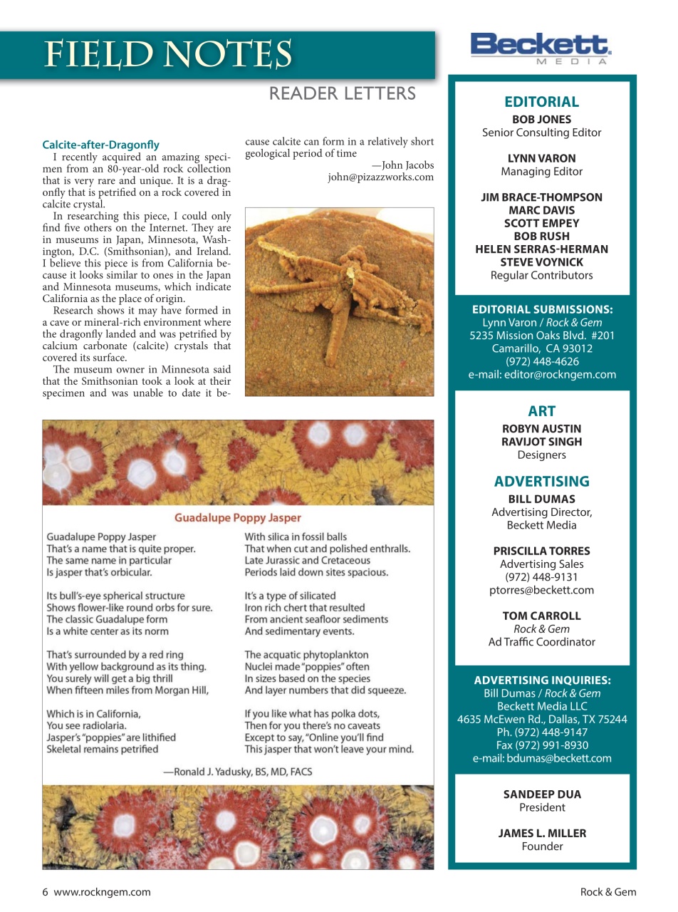 Rock&Gem Magazine Preview Pages