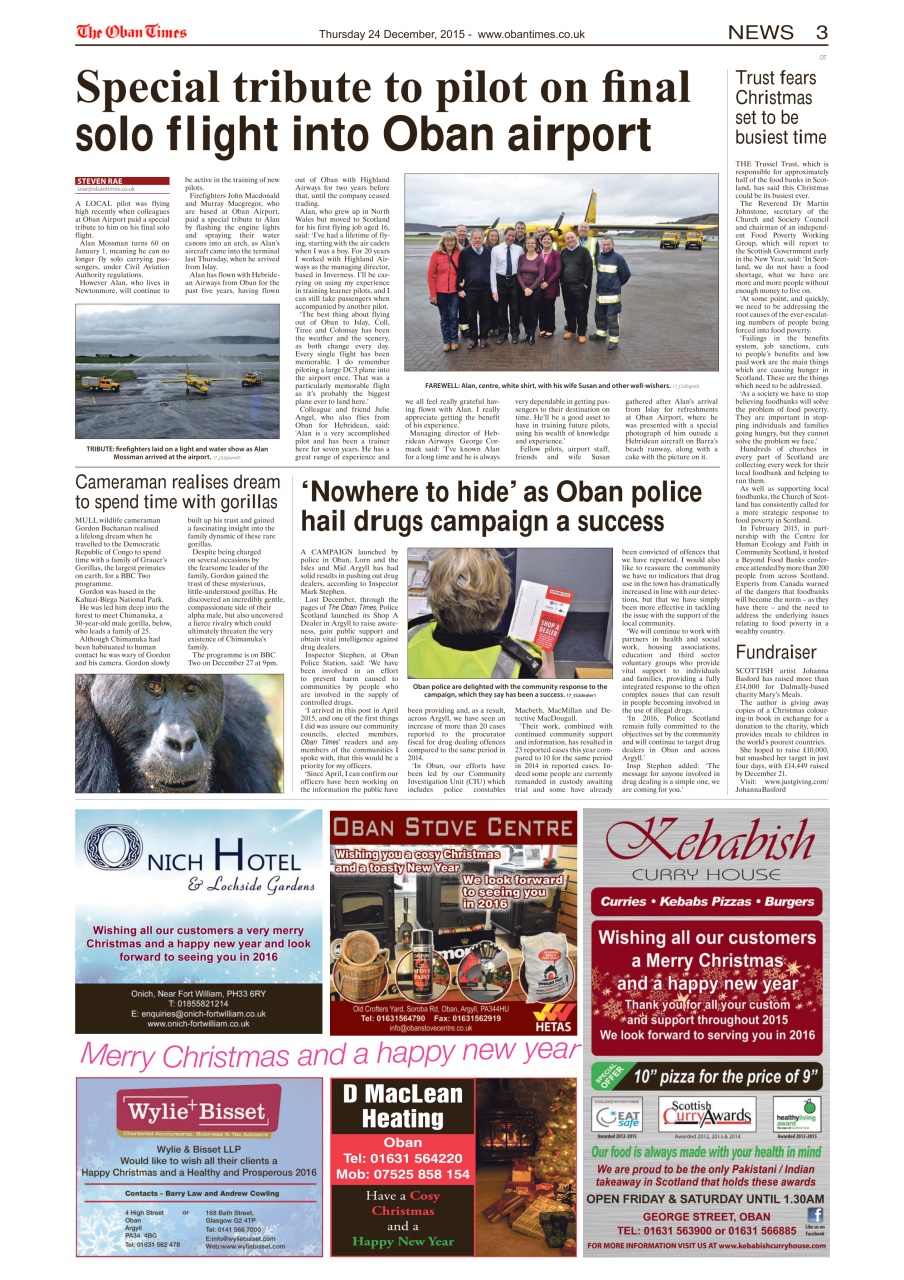 The Oban Times & Lochaber Times Preview Pages