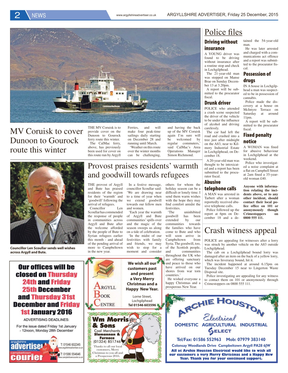 Argyllshire Advertiser Preview Pages