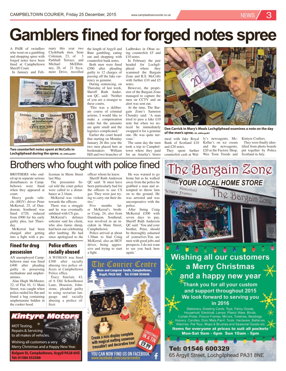 Campbeltown Courier Preview Pages
