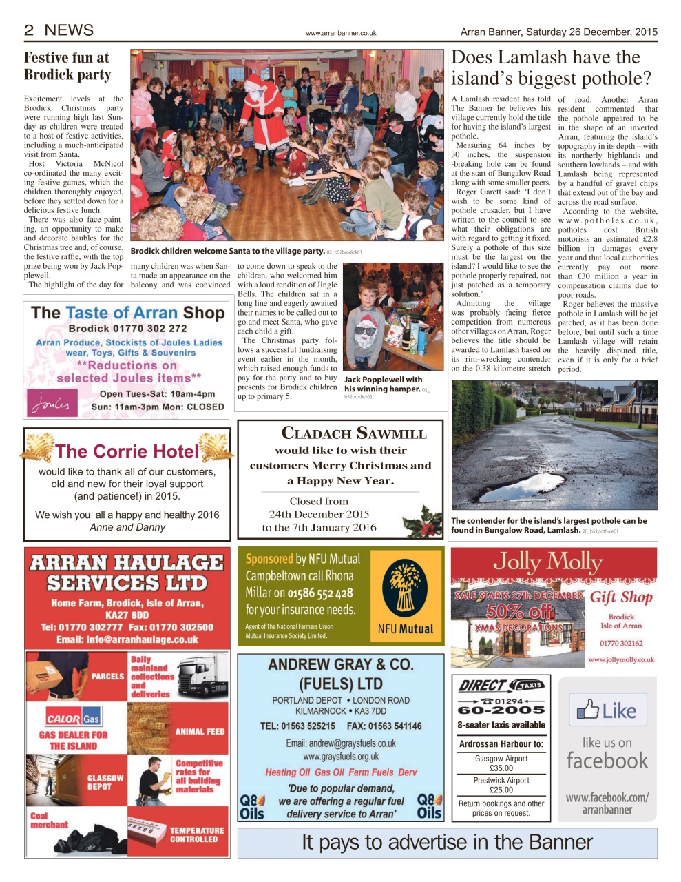 Arran Banner Preview Pages