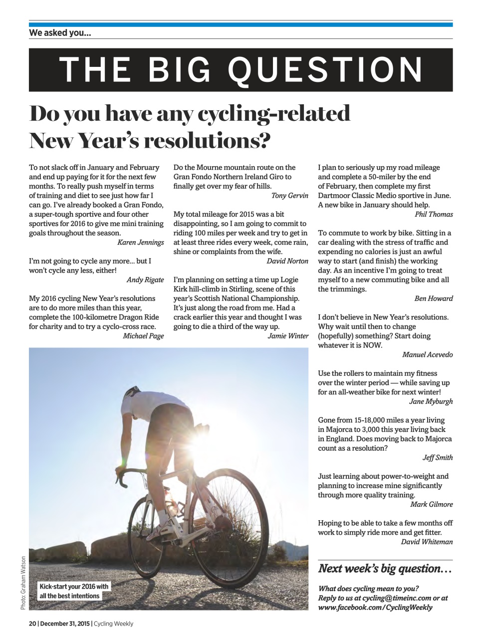 Cycling Weekly Preview Pages