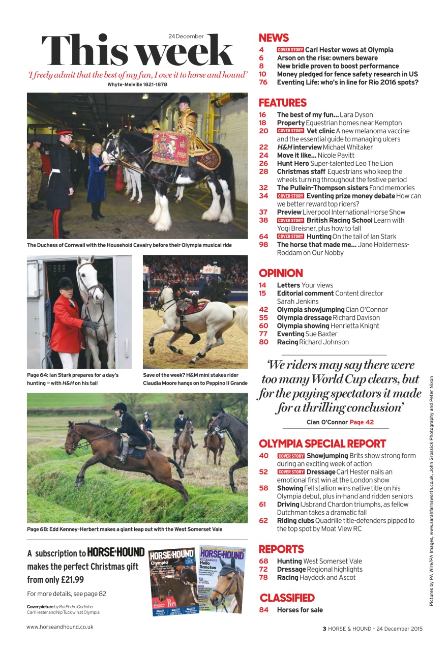 Horse & Hound Preview Pages