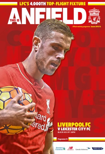 Liverpool FC Programmes issue 