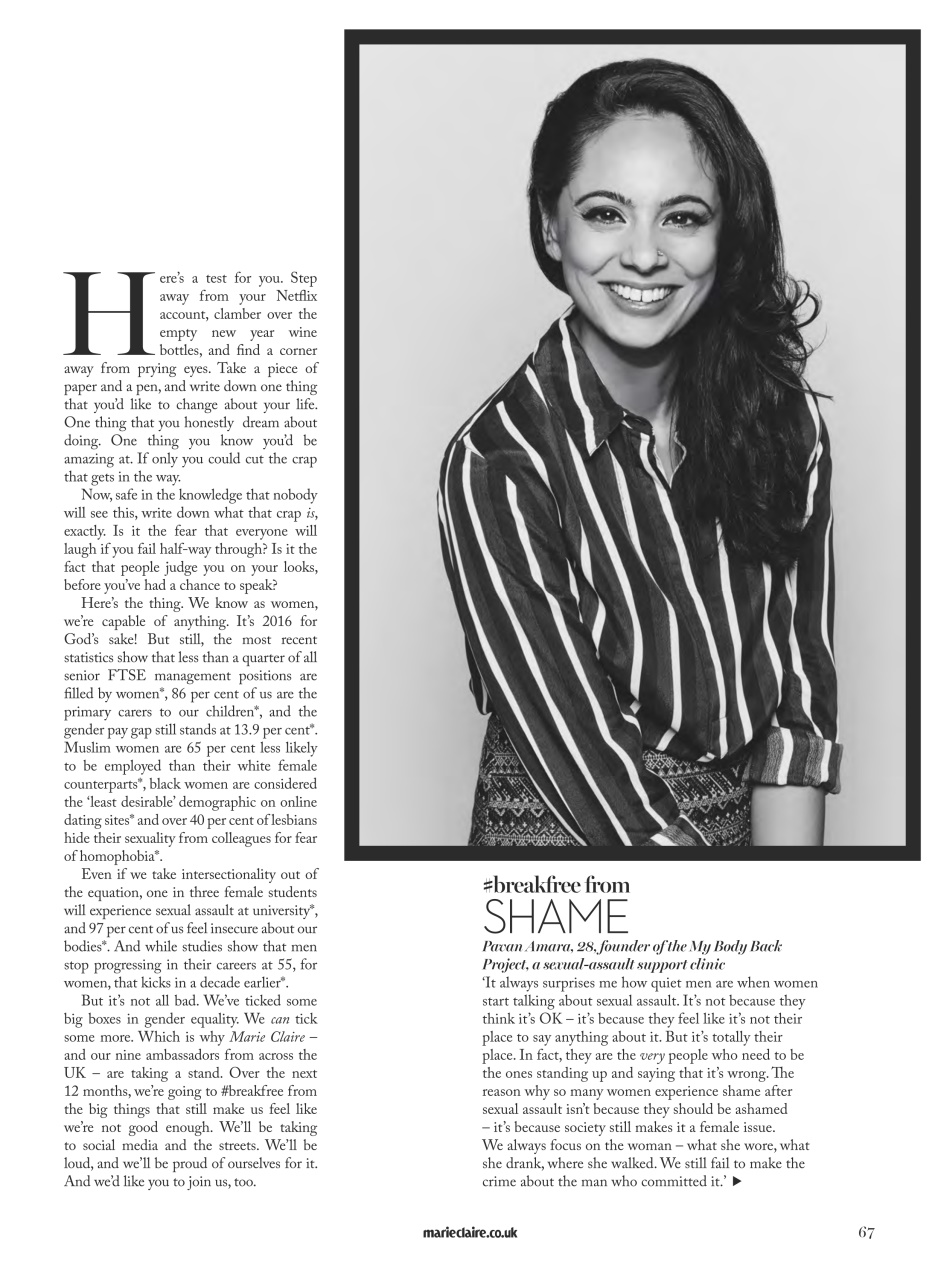 Marie Claire Preview Pages