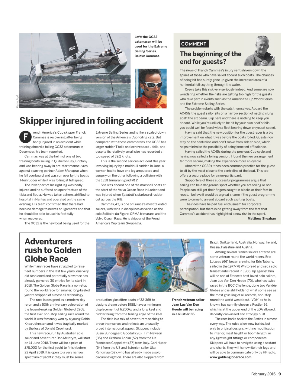 Yachting World Preview Pages