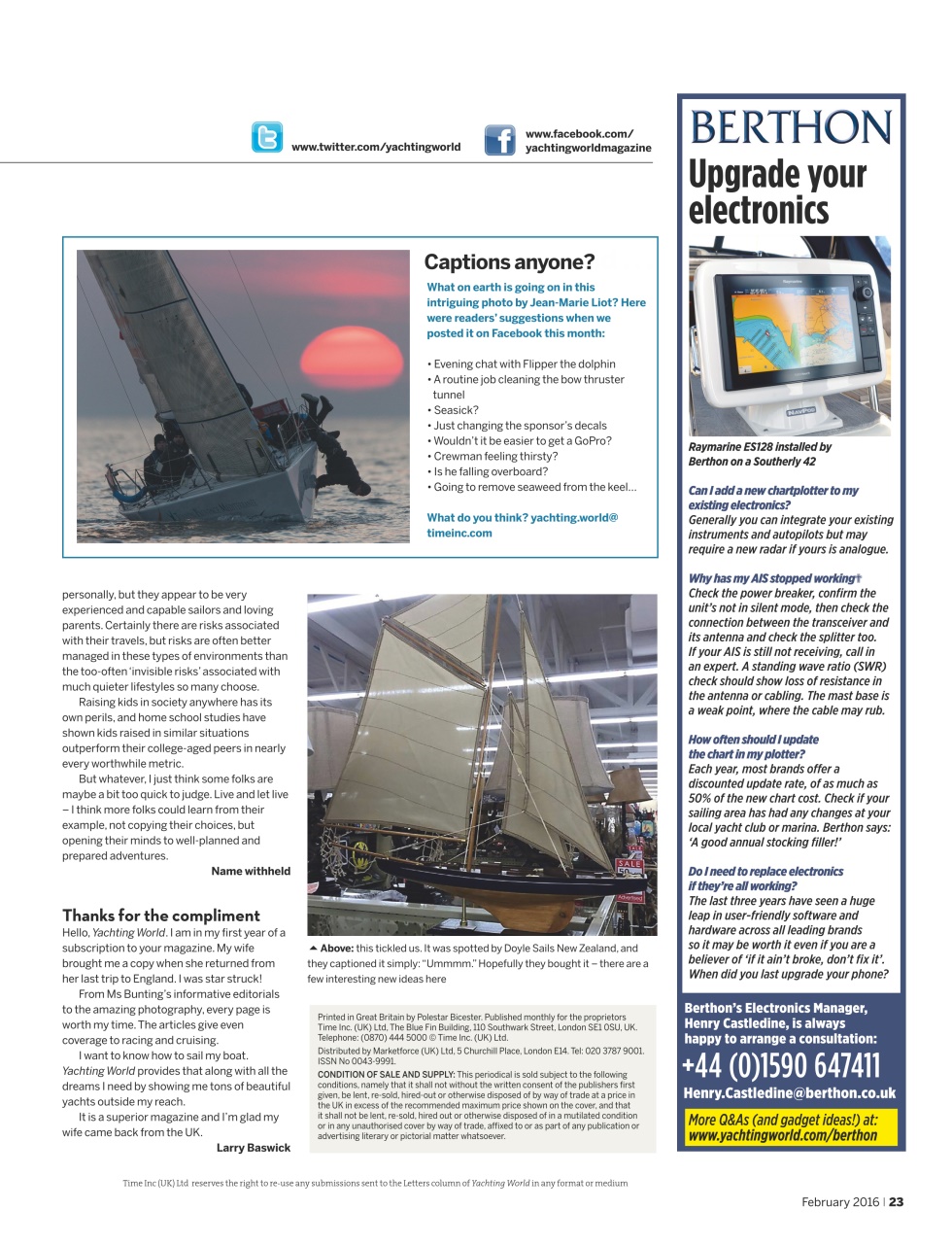 Yachting World Preview Pages