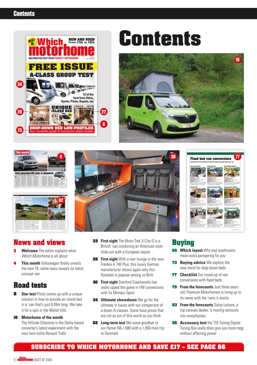 What Motorhome magazine Preview Pages