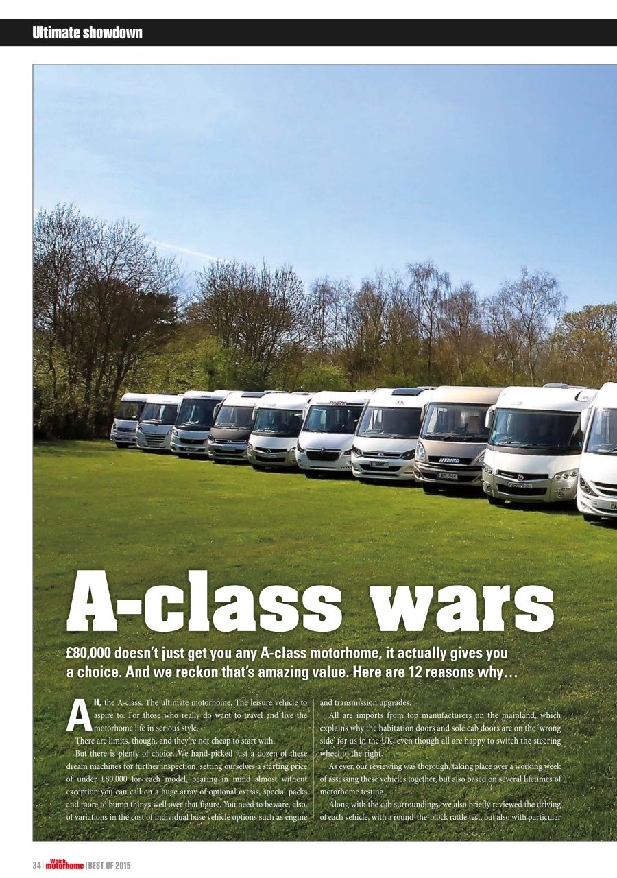 What Motorhome magazine Preview Pages