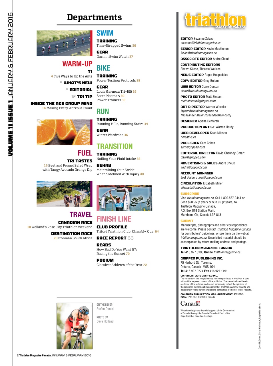 Triathlon Magazine Canada Preview Pages