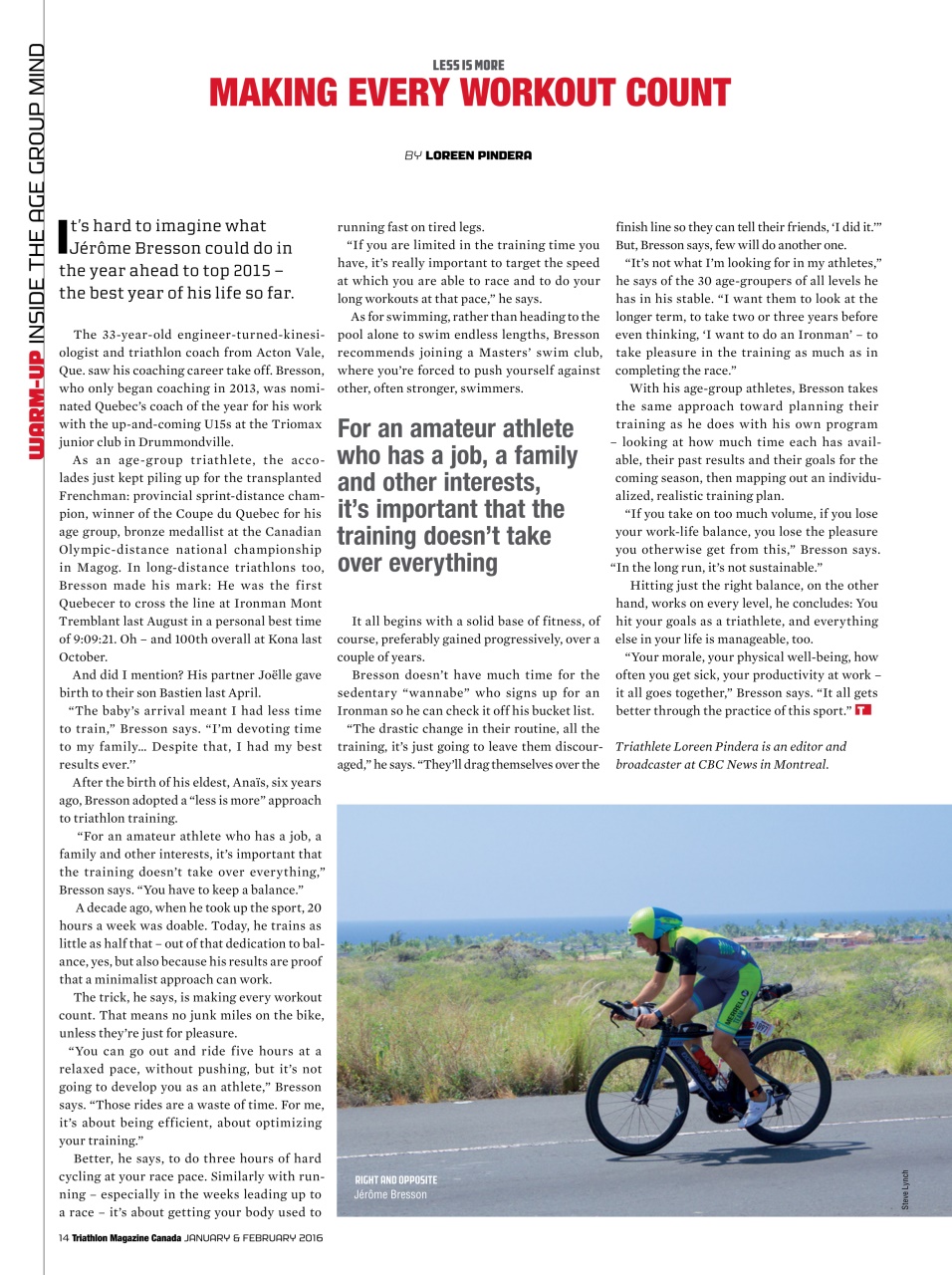 Triathlon Magazine Canada Preview Pages
