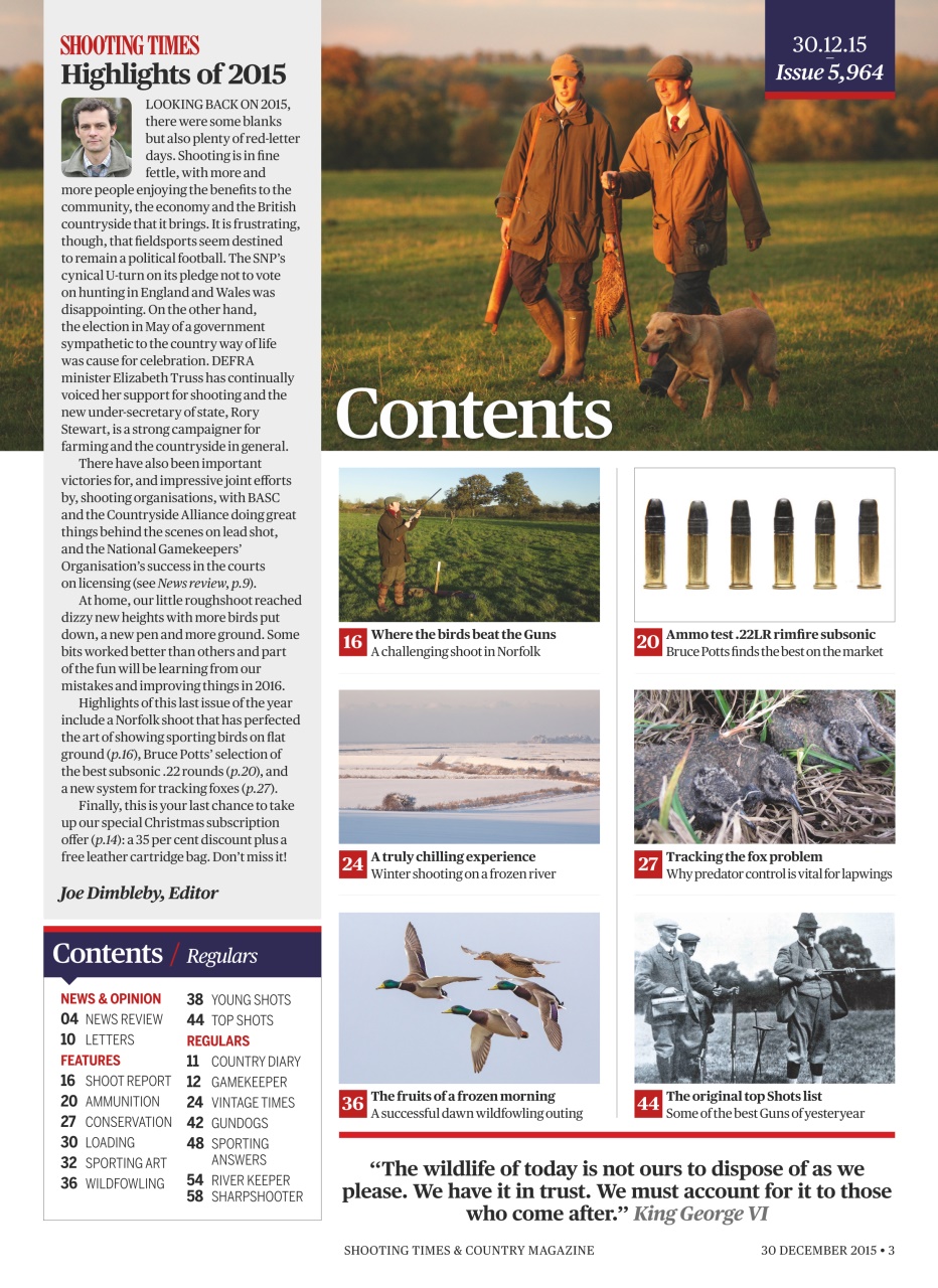 Shooting Times & Country Preview Pages