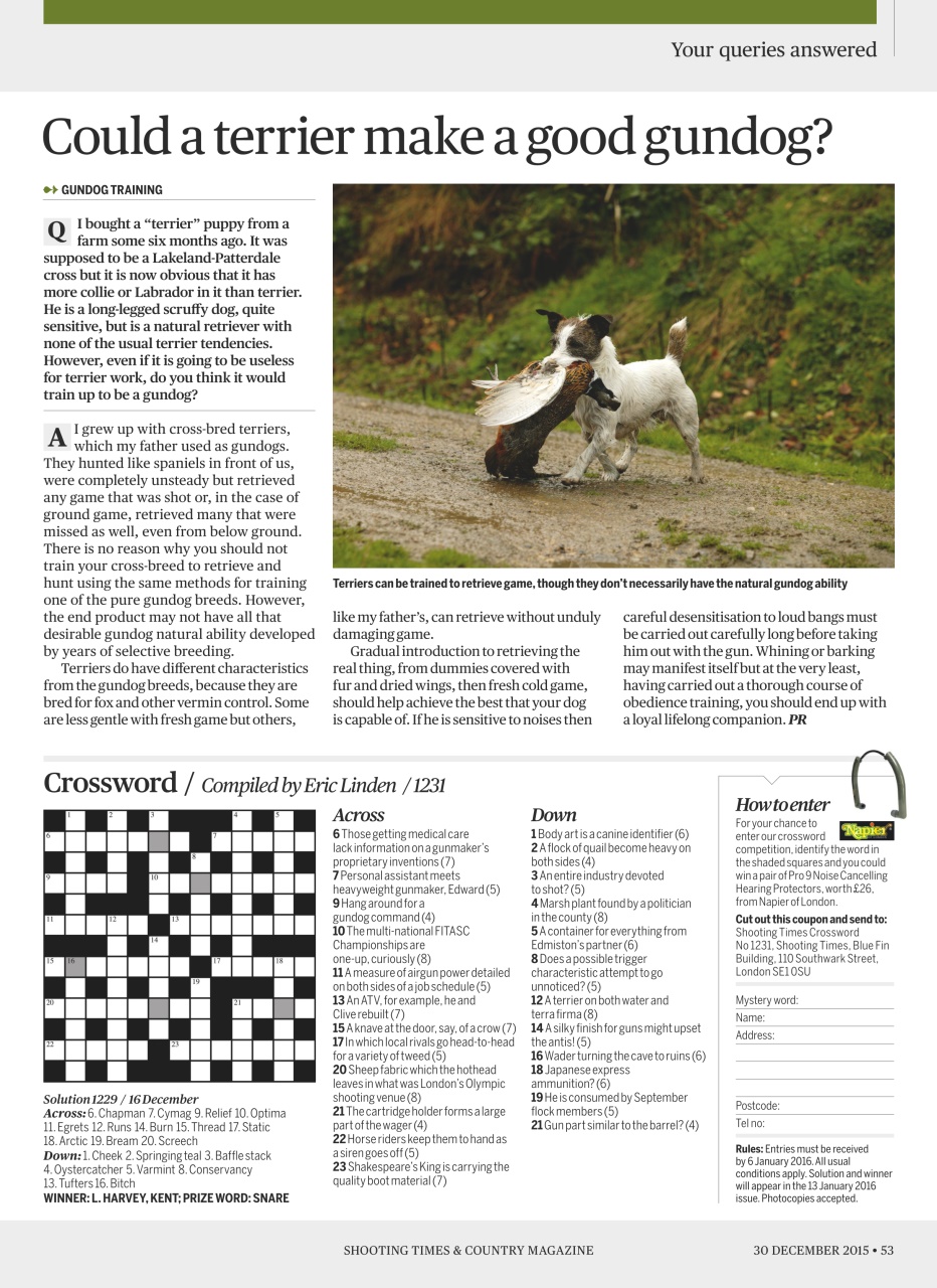 Shooting Times & Country Preview Pages