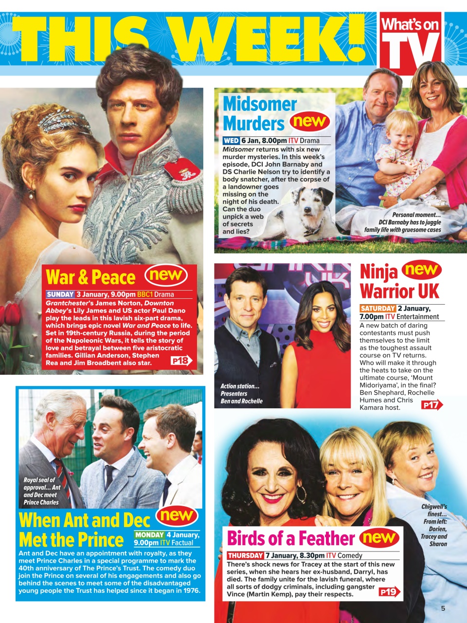 What's on TV Preview Pages