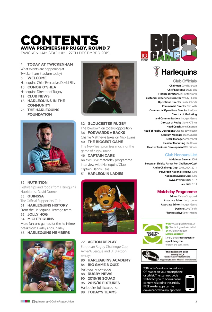 Harlequins Preview Pages