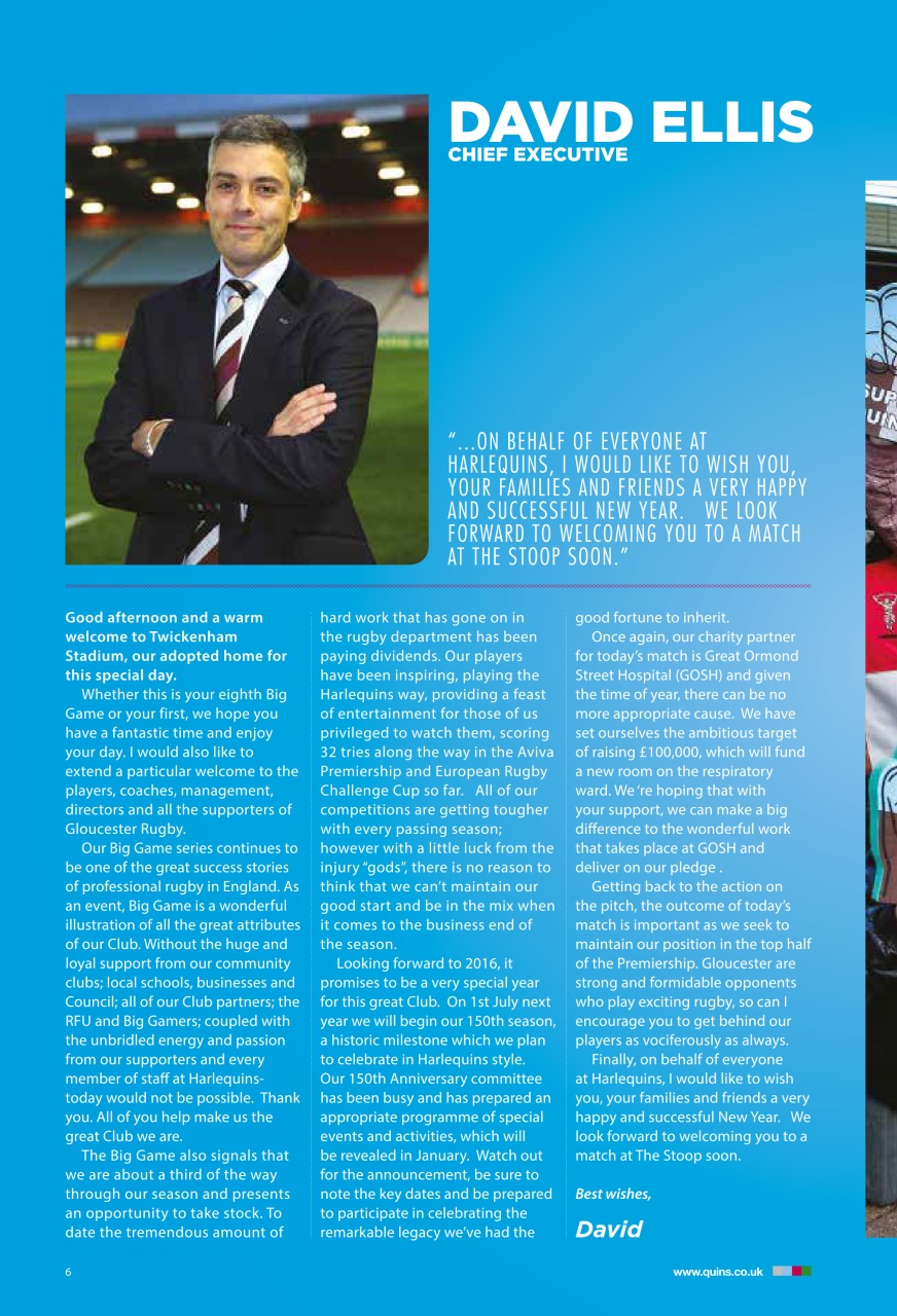 Harlequins Preview Pages