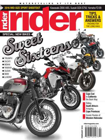 Rider Magazine issue February 2016