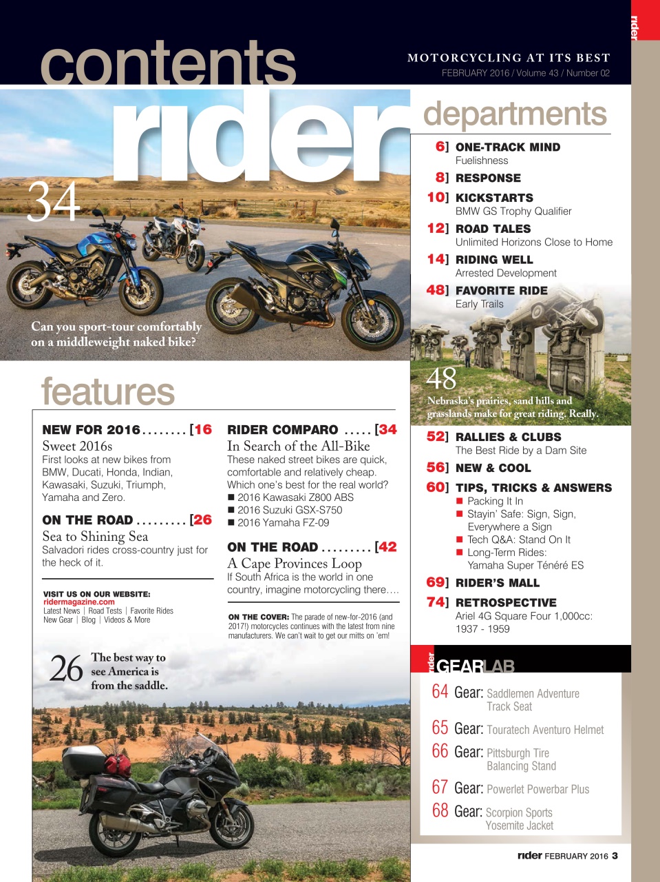 Rider Magazine Preview Pages