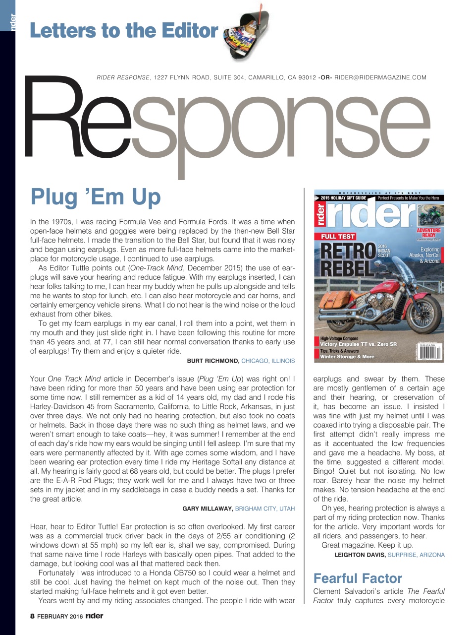 Rider Magazine Preview Pages