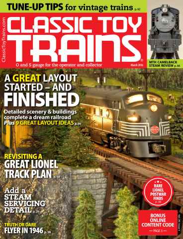 Classic Toy Trains issue March 2016