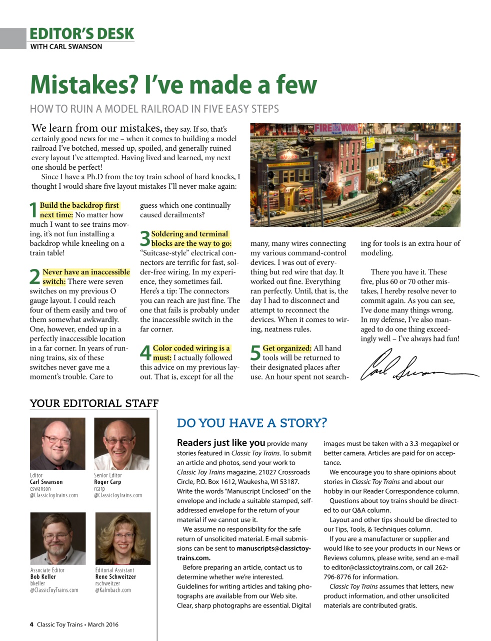 Classic Toy Trains Preview Pages