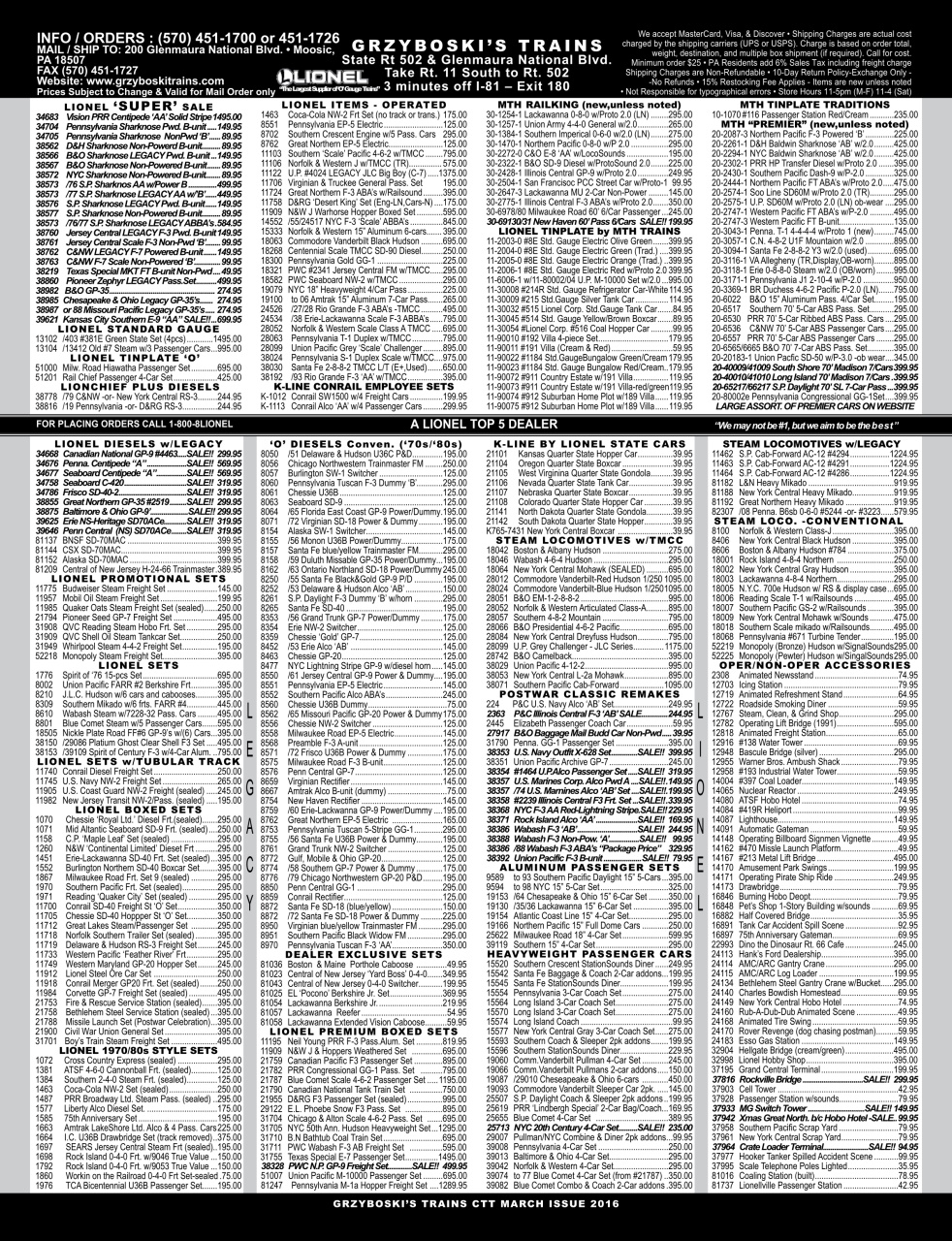 Classic Toy Trains Preview Pages