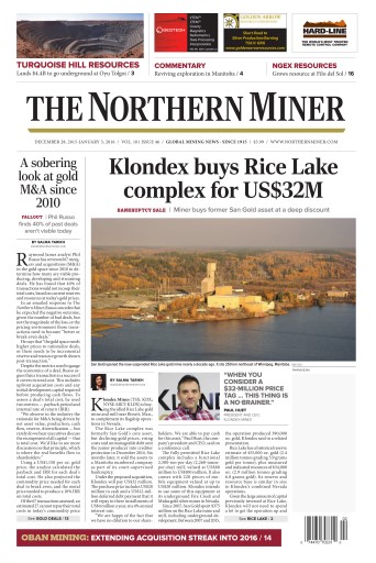The Northern Miner issue 