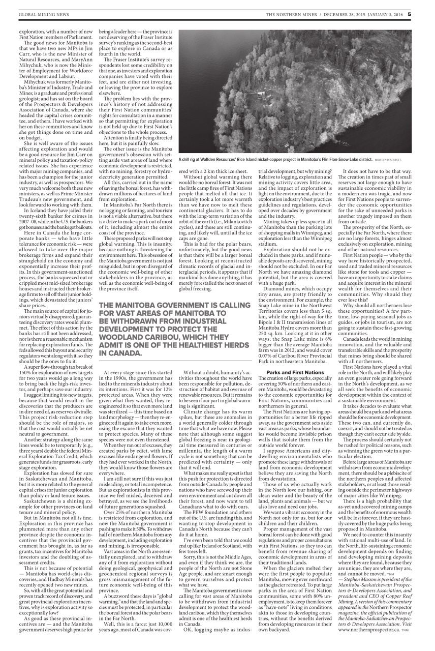 The Northern Miner Preview Pages