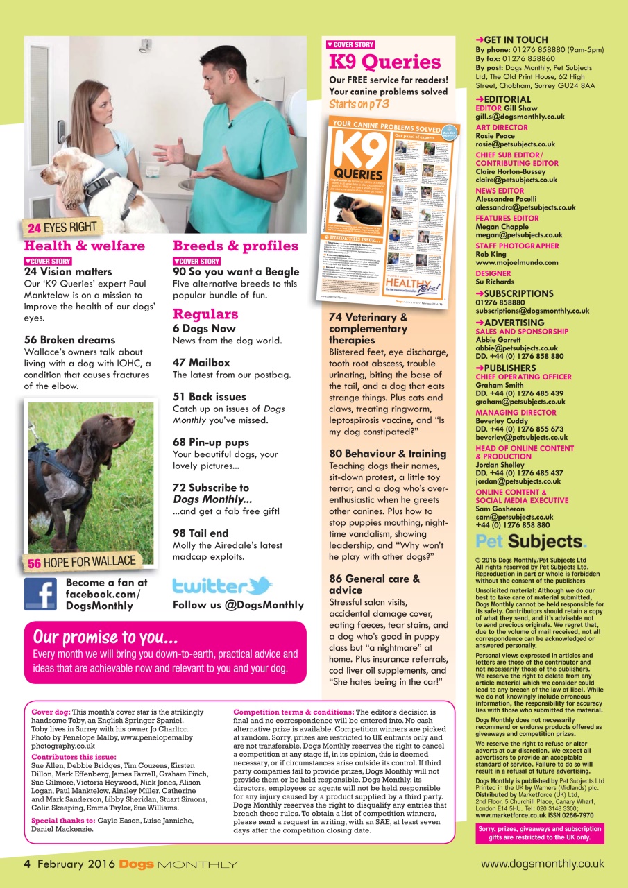 Dogs Monthly Preview Pages