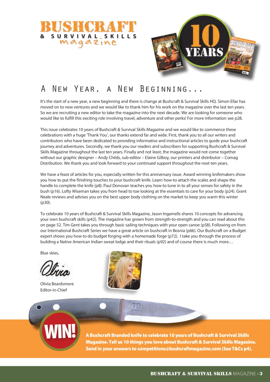 Bushcraft & Survival Skills Magazine Preview Pages