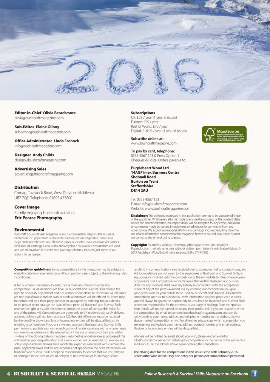 Bushcraft & Survival Skills Magazine Preview Pages