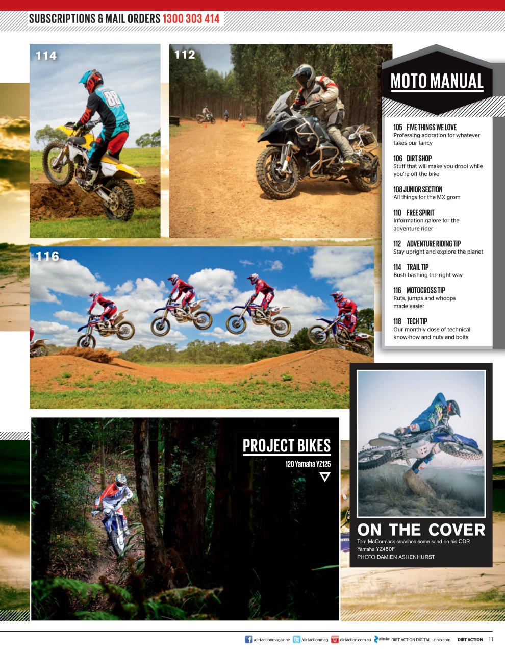 Dirt Action Preview Pages