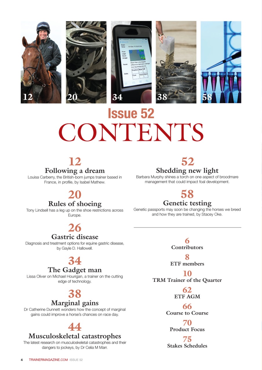 European Trainer Magazine - horse racing Preview Pages
