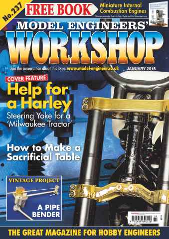Model Engineer & Workshop Magazine issue January 2016