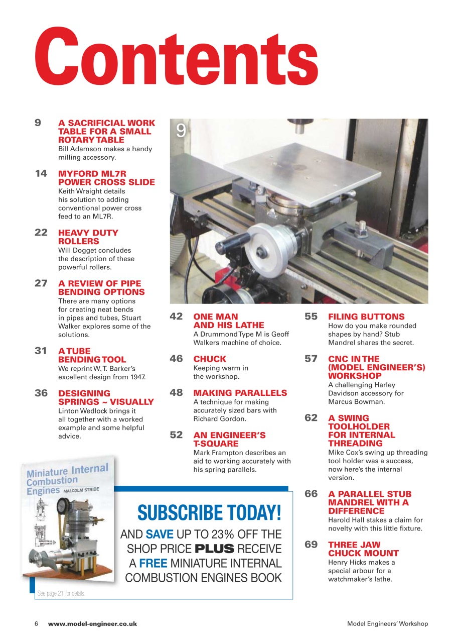 Model Engineer & Workshop Magazine Preview Pages