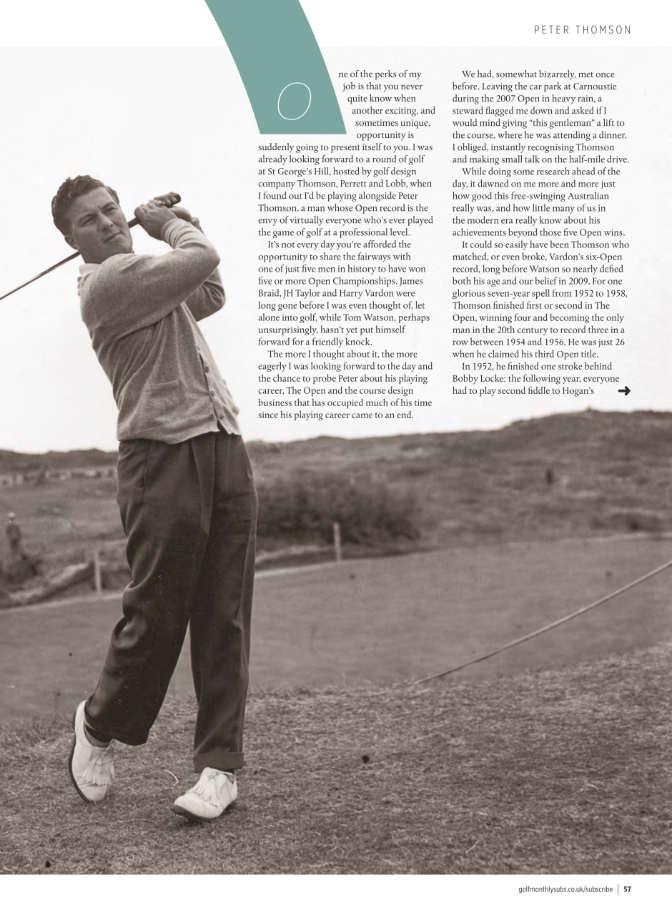 Golf Monthly Preview Pages